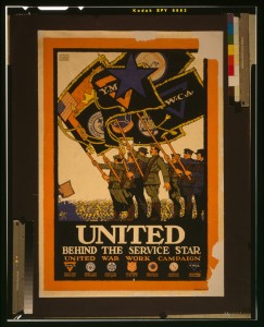 "United Behind the Service Star" Library of Congress.
